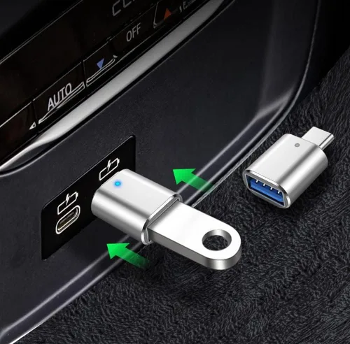 Vista 3 de Mepsies - Adaptador USB C a USB 3.0, paquete de 2, adaptador USB C, color plateado