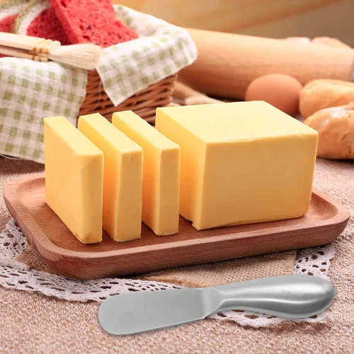 Vista 6 de Juego de 6 esparcidores de queso, cuchillos multiusos de acero inoxidable para esparcir queso y mantequilla