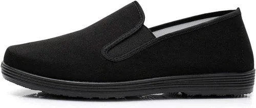 Vista 3 de Artes marcialesKung FuTai Chi Zapatos Suela de goma Zapatos de lona Unisex Negro