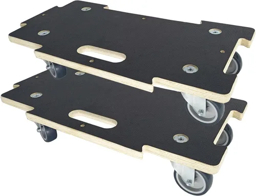 Vista 10 de Furniture Mover Dolly - Rodante de madera portátil para mover muebles, sofá, gabinete, refrigerador, ruedas universales de goma TPR suave giratorias