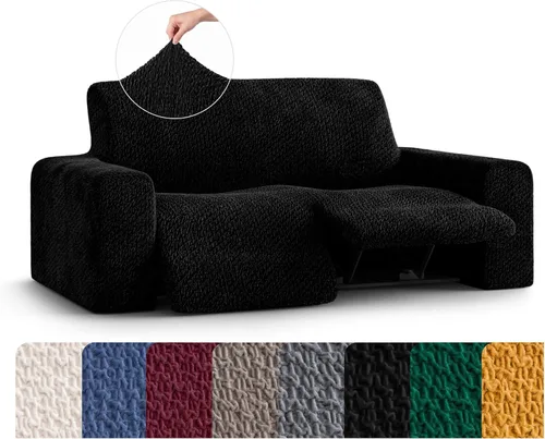 Vista 27 de PAULATO BY GA.I.CO. Funda reclinable – Funda de ajuste suave – Protector elástico de muebles reclinables de 1 pieza – Tela de terciopelo lavable a