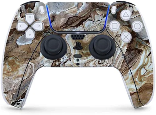 Vista 5 de MightySkins - Skin de juegos para PS5 y Playstation 5 Controller - Mármol tailandés Envoltura protectora de vid Fácil de aplicar y cambiar