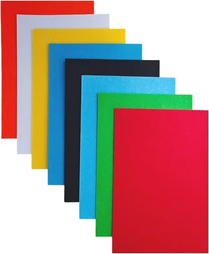 Vista 15 de Jtnohx - Fieltro rígido, hojas de fieltro de 2 mm de grosor para manualidades, cuadrados de tela de fieltro dura de 20,3 x 30,5 cm, 8 piezas