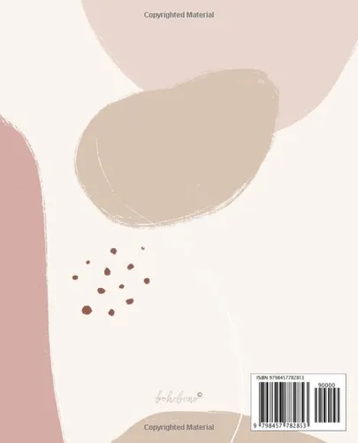 Vista 2 de Boho Composition Notebook College Ruled, Aesthetic Boho Style with Pastel Colors.