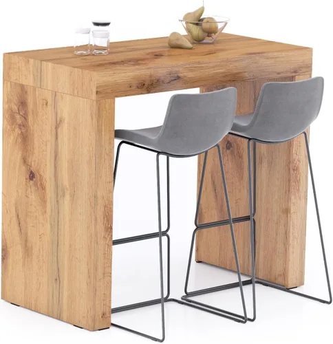 Vista 46 de Mobili Fiver Evolution - Mesa alta de bar de cocina fabricada en Italia Ahorra Espacio, Mesa de altura de mostrador montada en la pared para 1