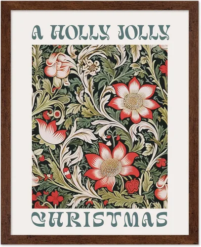 Vista 43 de Poster Master A Holly Jolly - Póster navideño, arte de invierno, diseño de pared moderno, regalo para hombres y mujeres, gran decoración para sala