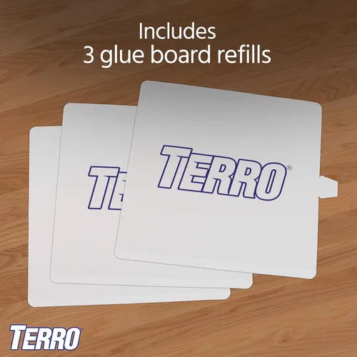 Vista 7 de TERRO Paquete de recarga de trampa para pulgas con tarjetas adhesivas para trampa para pulgas T230 de interior - 3 unidades (Paquete de 1) - T231