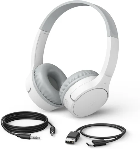 Vista 10 de Belkin SoundForm Mini - Auriculares inalámbricos Bluetooth para niños, batería de 30 horas, límite de volumen seguro de 85 dB, micrófono integrado