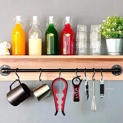 Vista 7 de Abridor de botellas para manos débiles, kit de abrebotellas multifunción 5 en 1 con mango de silicona, fácil de usar para niños, ancianos y personas