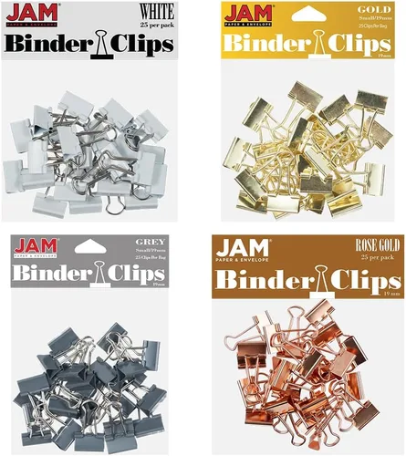 Vista 12 de Broches aprietapapeles JAM Paper®, Blanco