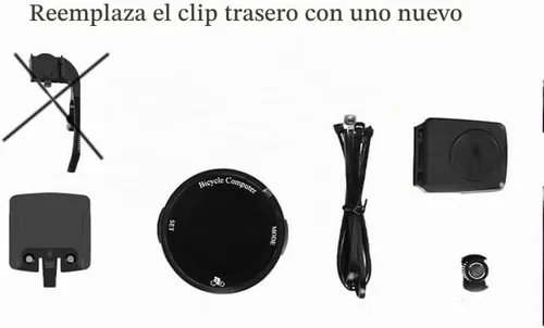 Vista 6 de Sensor de velocidad de ciclismo para carretera,Computadora de ciclismo inalámbrica,Velocímetro de bicicleta con retroiluminación automática IP67