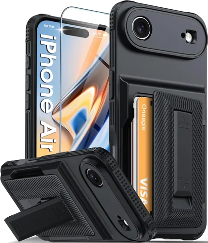 Vista 15 de Oneagle Funda tipo cartera para iPhone 16 Pro Max con tarjetero y soporte