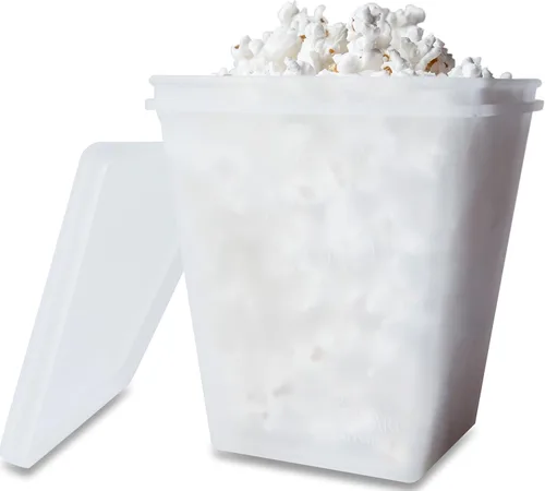 Vista 9 de Dispositivo para hacer palomitas de maíz en el microondas Healthy Air Popped Popcorn No Oil Needed BPA Free Premium European Grade Silicone