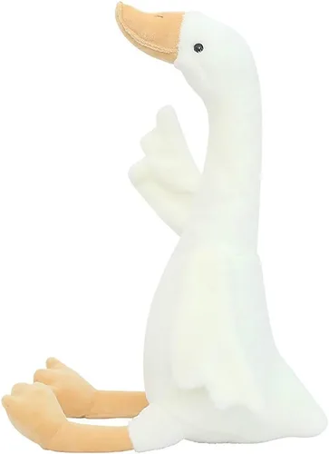Vista 8 de Peluche de cisne de 15.7 pulgadas, peluche de ganso blanco, regalo para niños