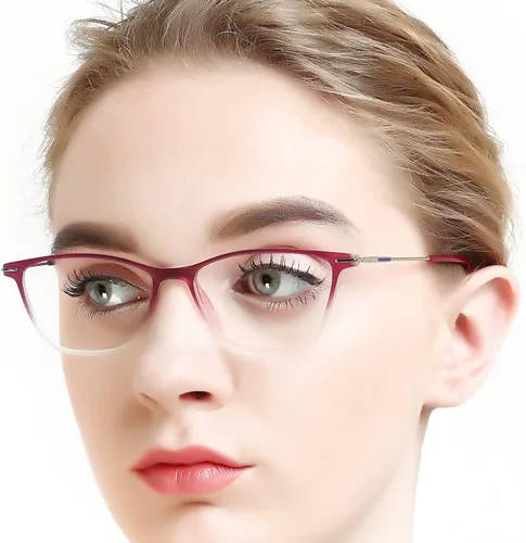 Vista 5 de OCCI CHIARI- gafas rectangulares ligeras de venta sin receta con lentes transparentes para mujeres 52 mm