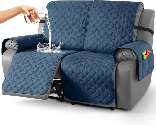 Vista 55 de TAOCOCO Fundas reclinables 100% impermeables, con correas para las piernas, funda de sofá reclinable reversible para silla reclinable, protector
