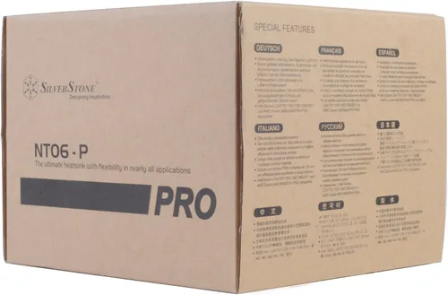 Vista 8 de SilverStone Tek - Enfriador compacto de CPU de 3.228 in de alto con Intel/AMD universal, incluye soporte AM4 NT06-PRO-V2