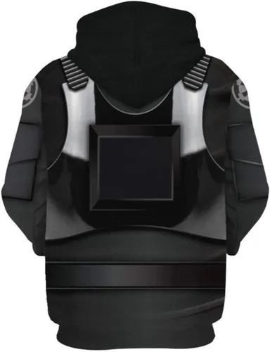 Vista 2 de Sudadera con capucha creativa SW Cosplay chaqueta moda para hombre disfraz para Halloween