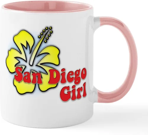 Vista 17 de CafePress I Love San Diego - Taza de café de cerámica (11.0 fl oz)