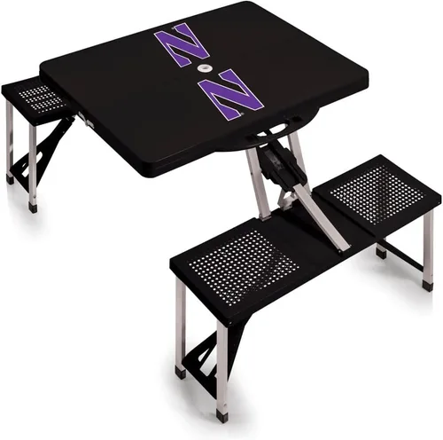 Vista 29 de PICNIC TIME NCAA North Carolina Tar Heels Folding Picnic Table - Camping Table - Outdoor Table with Umbrella Hole
