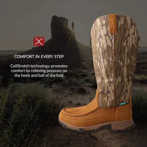 Vista 3 de Twisted X Botas de caza Viperguard para hombre de 17 pulgadas, antideslizantes e impermeables, hasta la rodilla, Multi