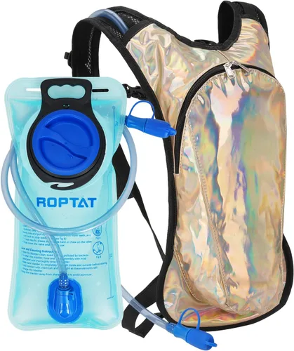Vista 11 de Mochila de hidratación Roptat con bolsa de agua de 2L - Mochila de agua ligera con bolsa de agua para mujeres, hombres, correr, montar, andar