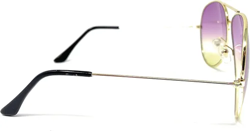Vista 4 de My Shades - Gafas de sol de aviador clásicas con espejo de color plateado espejo retro de metal para adolescentes, adultos, hombres y mujeres