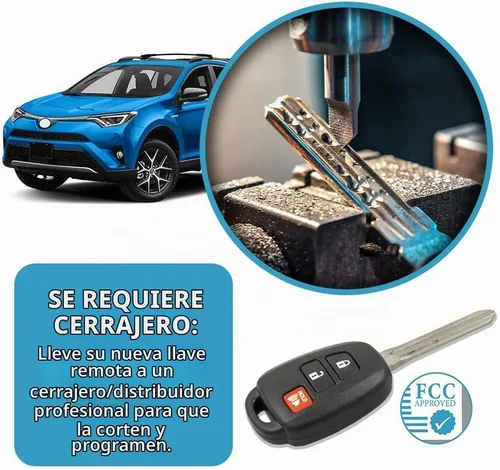 Vista 5 de Keyless2Go Repuesto para llave de entrada remota sin llave Select Toyota Rav4 Highlander Tacoma GQ4-52T 89071-0R040