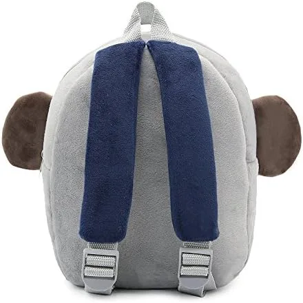 Vista 4 de Mochila linda del niño pequeño rellena animal de dibujos animados mini mochila escolar para niños y niñas