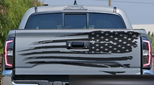 Vista 16 de Adhesivo adhesivo para puerta trasera o ventana de la puerta trasera de Estados Unidos para puerta trasera o camioneta, se adapta a Toyota Tacoma