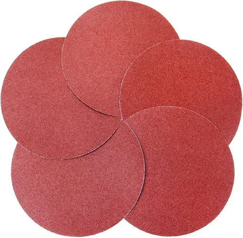 Vista 9 de Discos de lijado PSA de 9 pulgadas, grano 40, óxido de aluminio autoadhesivo sin agujero, 10