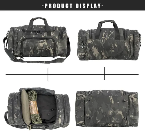 Vista 6 de Miramrax Bolsa de gimnasio para hombres y mujeres con compartimento para zapatos, deporte, fin de semana, viajes, durante la noche, bolsa