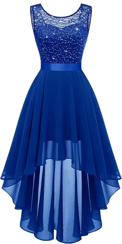 Vista 21 de BeryLove Vestido de cóctel de encaje formal para mujer, fiesta de invitada Negro