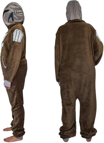 Vista 2 de Star Wars The Mandalorian Bounty Hunter Din Djarin - Mameluco unisex XXL Marrón