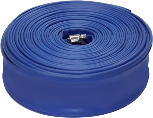 Vista 3 de Blue Devil Manguera de retrolavado de 100 pies para piscina con abrazadera de manguera, 2 pulgadas de ancho x 100 pies de largo