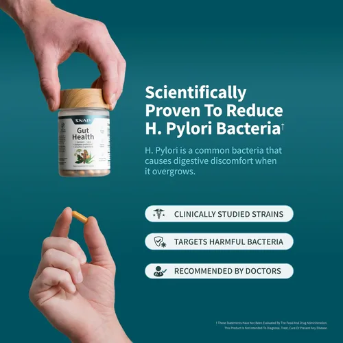 Vista 3 de Snap Supplements Suplemento de lipasa Gut Health, probiótico, 50 cápsulas