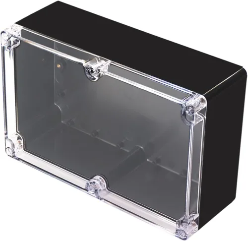 Vista 29 de Caja de proyecto IP65 Caja de conexiones impermeable ABS cajas eléctricas negras para bricolaje, Estuche electrónico para proyectos de energía, Caja