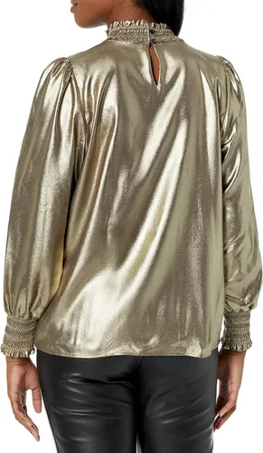 Vista 2 de Karl Lagerfeld Paris Top tejido de manga larga para mujer