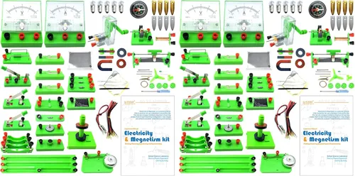 Vista 10 de EUDAX School Physics Labs Circuito de descubrimiento de electricidad básica y kits de experimentos de magnetismo para estudiantes de secundaria