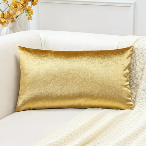 Vista 53 de Artscope Fundas de Almohada de Terciopelo de Lujo Fundas de Almohadas Cuadradas Decorativas Fundas de Cojines Suaves Sólidas para Sofá de Sala Sofá