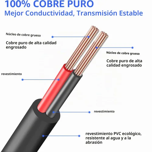 Vista 7 de DC5.0.197x0.1 in 12V macho a macho Cable de extensión macho a macho 18AWG macho a macho 1 pie