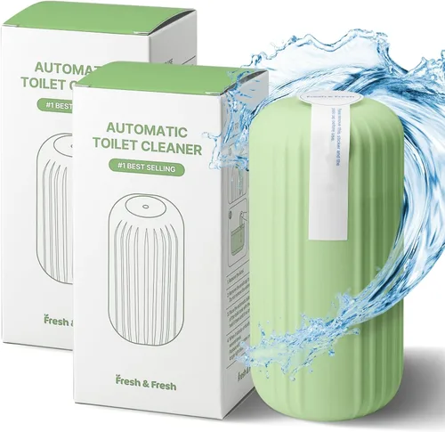 Vista 35 de Fresh & Fresh Limpiadores automáticos para inodoros (verde bosque) – 1 botella (hasta 2500 descargas/botella), limpiador de inodoro comercial