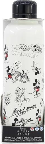Vista 4 de STOR Botella térmica de acero inoxidable para adultos jóvenes, 17.4 fl oz, diseño de Mickey Mouse