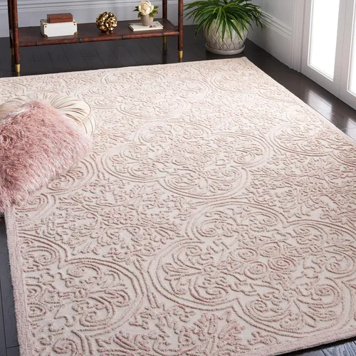 Vista 7 de SAFAVIEH Trace Collection - Alfombra decorativa de 2 x 3 pies, color marfil, lana hecha a mano, ideal para zonas de alto tráfico en entrada, sala