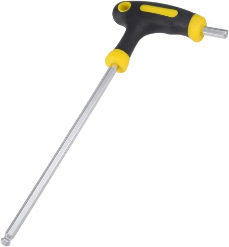 Vista 5 de uxcell Llave hexagonal magnética con mango en T de punta de bola métrica de 0.118 in