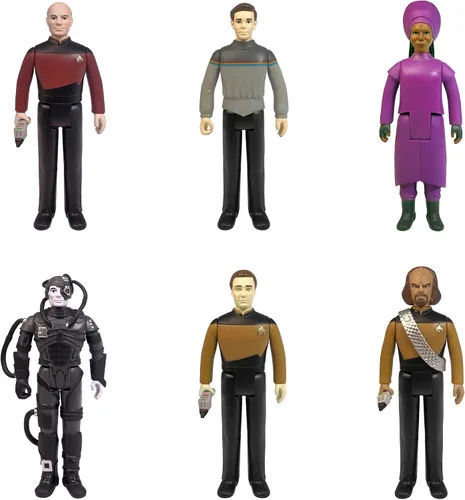 Vista 3 de Super7 Star Trek: The Next Generation Captain Picard - Figura de acción de Star Trek de 3.75 pulgadas con accesorio, colección de programas