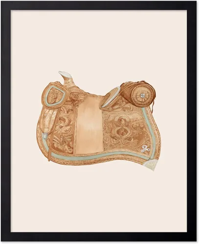 Vista 58 de Poster Master Póster vintage de cuero para silla de montar, estampado retro de vaquero, arte de silla de montar, diseño occidental, impresión