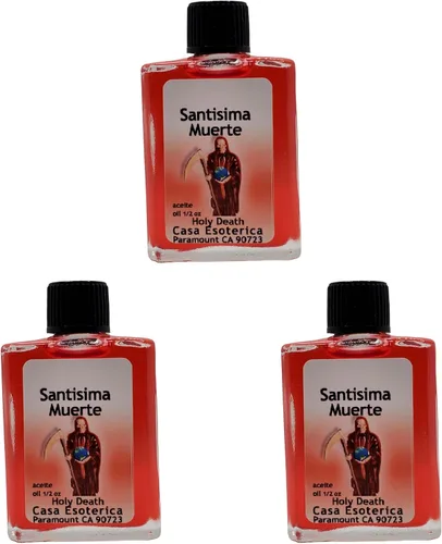 Vista 6 de CASA ESOTERICA MAGICK SPACE - Aceite de unción espiritual rojo (Santisima Muerte Aceite) - 0.5 onzas líquidas (paquete de 1)