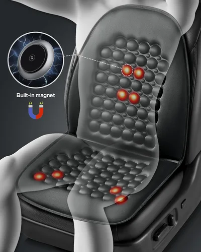 Vista 4 de Fremont Auto - Funda para asiento de vehículo transpirable con protector de asiento - Hecha con fibra de poliéster premium y almohadilla de burbujas