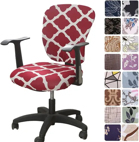 Vista 16 de Melaluxe - Funda para silla de oficina de computadora, funda universal protectora y elástica, cubierta elástica para silla giratoria